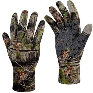 Lightweight Camo Hunting Gloves for Men L/XL