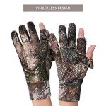 EAmber Camouflage Hunting Gloves - Full Finger/Fingerless