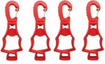 Seibertron Glove Clips for Hunters - 4 Pack Red