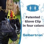 Seibertron Glove Clips for Hunters - 4 Pack Red