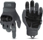 Tactical Hard Knuckle Gloves with Touchscreen - Gray