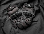Tactical Hard Knuckle Gloves with Touchscreen - Gray