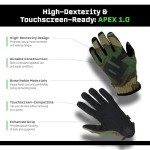 High Dexterity Tactical Gloves - Woodland Camo