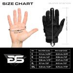 Tactical Hard Knuckle Gloves with Touchscreen – Black