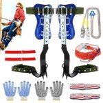 Adjustable Tree Climbing Spikes with Safety Belt