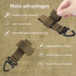 Adjustable Tactical Glove Holder Strap with Clips
