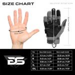 Tactical Hard Knuckle Gloves with Touchscreen - Gray