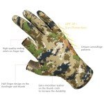 BASSDASH Fingerless Camo Hunting Gloves for All
