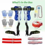 Adjustable Tree Climbing Spikes with Safety Belt