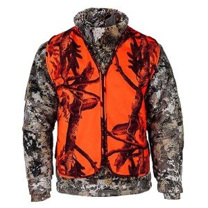 High-Visibility Orange Camo Hunting Vest for All