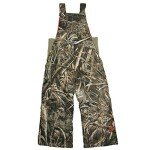 Kids Insulated Camo Snow Bib Overalls, Medium