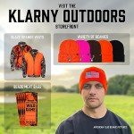Klarny Blaze Orange Deer Beanie for All Ages