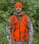 High-Visibility Orange Camo Hunting Vest for All