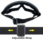 4-Pack Off-Road Goggles with Breathable Bandanas
