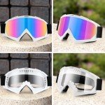 SINGARO 2-Pack Windproof Dirt Bike Goggles