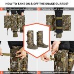 Snake Gaiters for Hunting and Hiking - Camo
