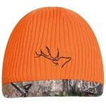 Waterproof Windproof Camo Beanie - Blaze Orange
