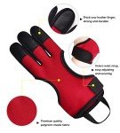 ChinFun Three Finger Leather Archery Shooting Gloves