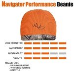 Waterproof Windproof Camo Beanie - Blaze Orange