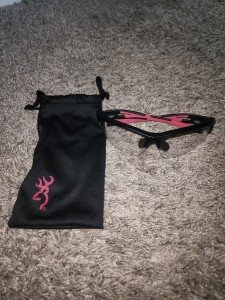 Browning Pink & Black Eye Protection for Hunters
