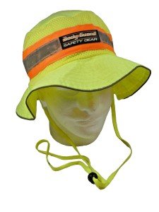 Hi-Vis Boonie Hat with Chin Strap and Ventilation