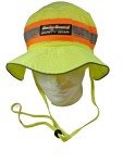 Hi-Vis Boonie Hat with Chin Strap and Ventilation