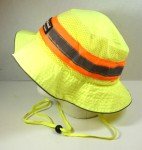 Hi-Vis Boonie Hat with Chin Strap and Ventilation