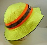 Hi-Vis Boonie Hat with Chin Strap and Ventilation