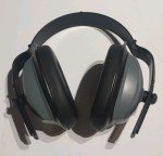 Adjustable 25dB Ear Protection Muffs - Gray/Black