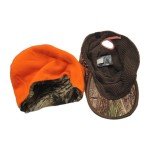 Camo Hunting Gear Set: Hat, Face Net, Bag