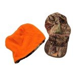 Camo Hunting Gear Set: Hat, Face Net, Bag