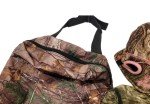 Camo Hunting Gear Set: Hat, Face Net, Bag