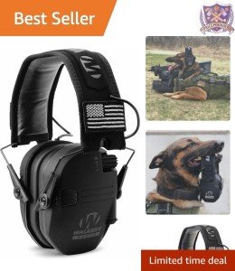 Razor Slim Black Patriot Earmuffs - Hearing Protection