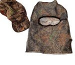 Camo Hunting Gear Set: Hat, Face Net, Bag