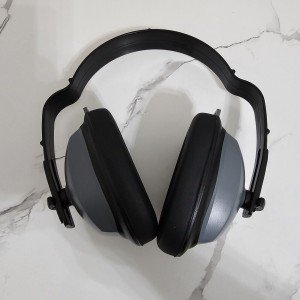 Adjustable 25dB Ear Protection Muffs - Gray/Black