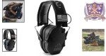 Razor Slim Black Patriot Earmuffs - Hearing Protection
