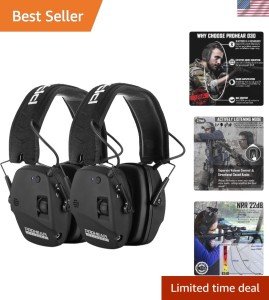 Bluetooth Noise-Canceling Earmuffs for Hunting - 2 Pack