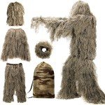 5-in-1 3D Camouflage Ghillie Suit for Hunting