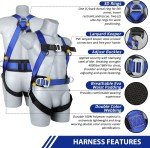 Full Body Safety Harness Fall Protection Kit