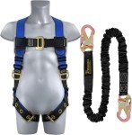 Men's Full Body Fall Protection Safety Harness Kit