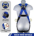 Men's Full Body Fall Protection Safety Harness Kit