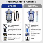 Men's Full Body Fall Protection Safety Harness Kit