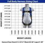 Men's Full Body Fall Protection Safety Harness Kit