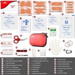 Compact 85-Piece Mini First Aid Kit for Outdoor Adventures