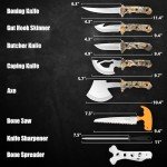 Kalkal 8-Piece Hunting Knife Set for Field Dressing