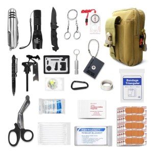 Camping Emergency Tourniquet Survival Kit in Khaki
