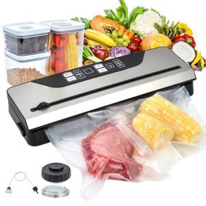Electric Vacuum Sealer with Starter Kit and Containers