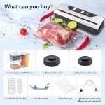 Electric Vacuum Sealer with Starter Kit and Containers