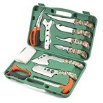 KNINE OUTDOORS 12-Piece Deer Hunting Knife Set