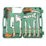 KNINE OUTDOORS 12-Piece Deer Hunting Knife Set